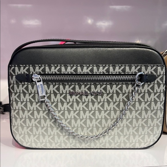 Michael Kors Handbags - Michael Kors Jet Set Item Large Ombré EW Signature ZP Chain XBody Logo Crossbody
